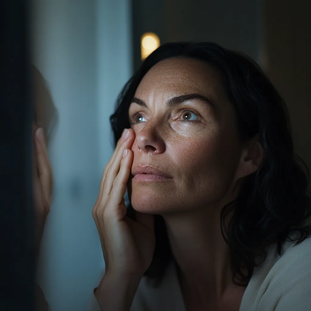 mariopgs_24564_A_concerned_woman_in_her_early_40s_gently_touchi_8cd8c444-4c51-4bfe-8077-2fe342c155da