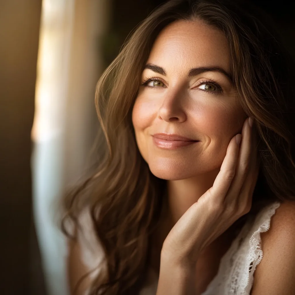 mariopgs_24564_A_serene_woman_in_her_late_30s_with_glowing_hydr_7283075f-642b-4f49-ae78-77f5e1430004